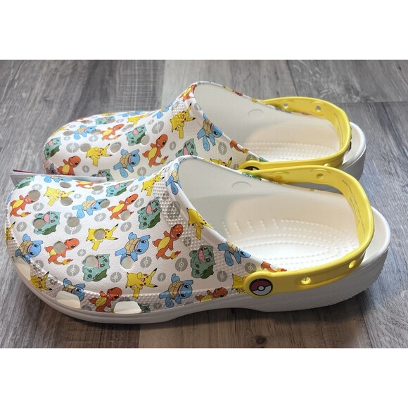 NWT Classic Pokemon  2 Crocs Mens Size 12 Colorful Graphics Breathable main image 5
